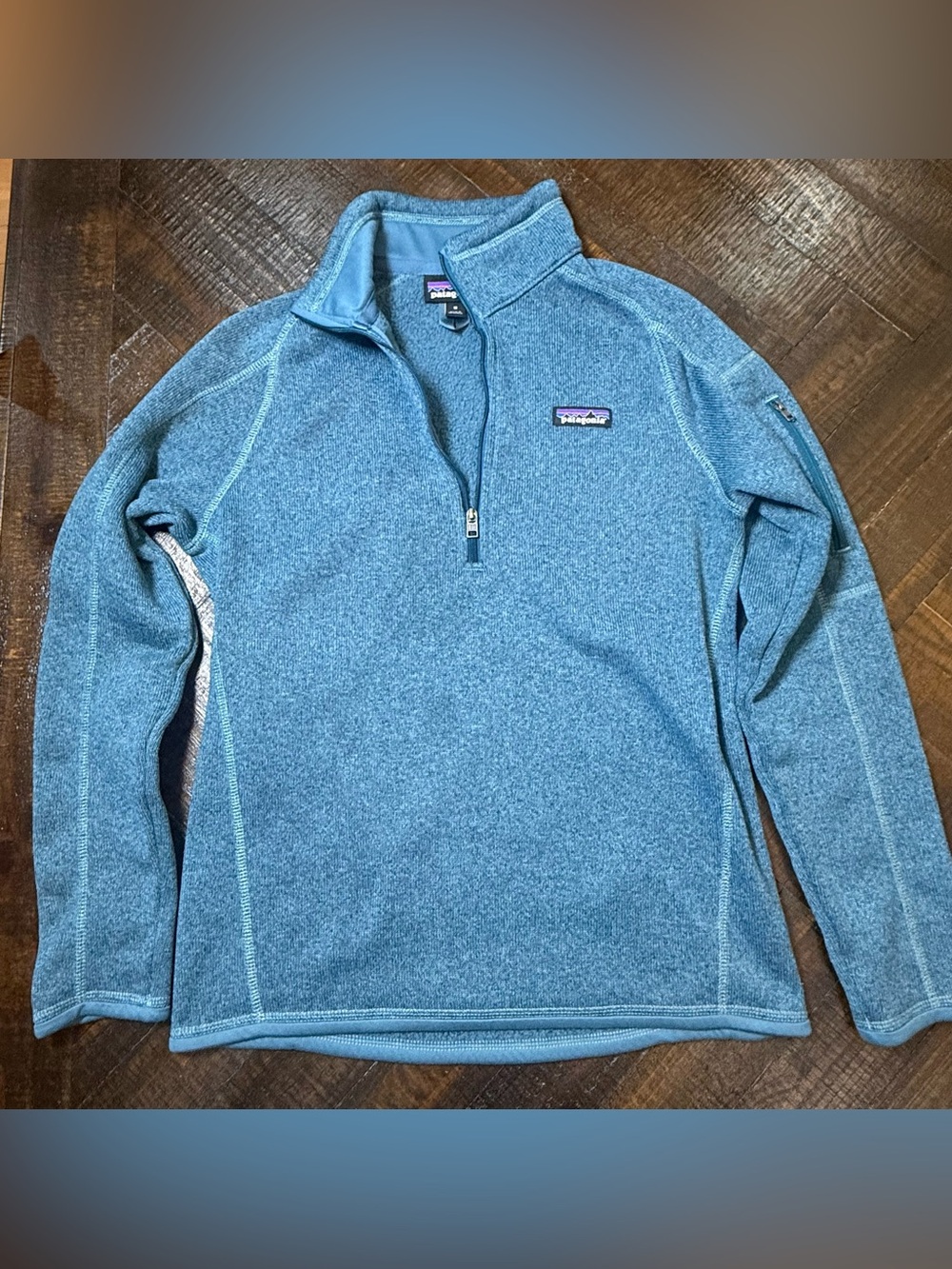 Patagonia Better Sweater 1/4 Zip Fleece Pullover Blue Heather M